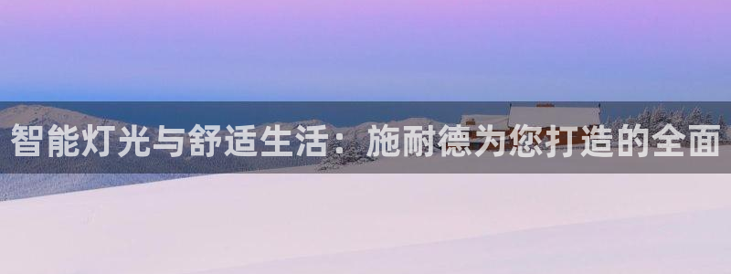 云顶国际日本：智能灯光与舒适生活：施耐德